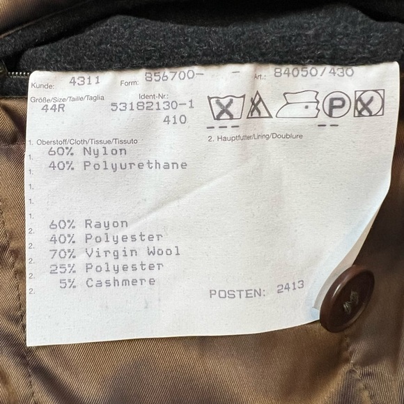 SALE 1/2 OFF Overcoat Top Coat Virgin Wool Cashmere Blend ERES NWT 44R Chestnut - Picture 11 of 16